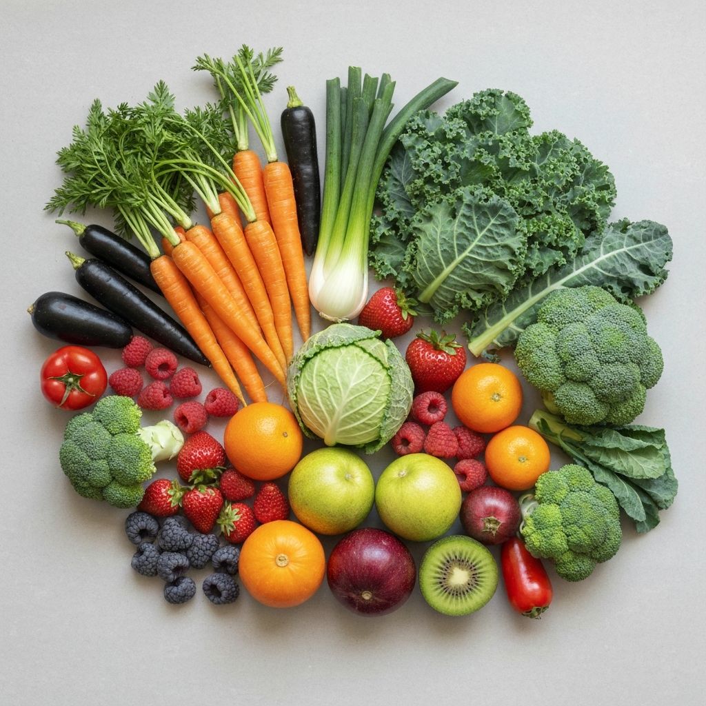 Fresh fruits and vegetables